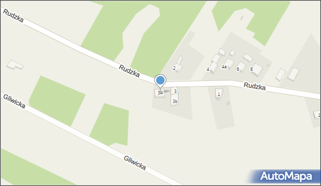 Raszczyce, Rudzka, 3A, mapa Raszczyce