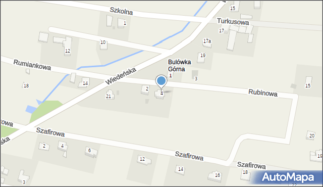 Roczyny, Rubinowa, 4, mapa Roczyny