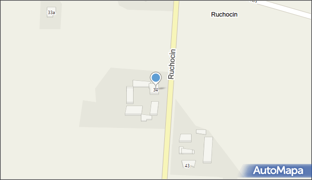 Ruchocin, Ruchocin, 34, mapa Ruchocin