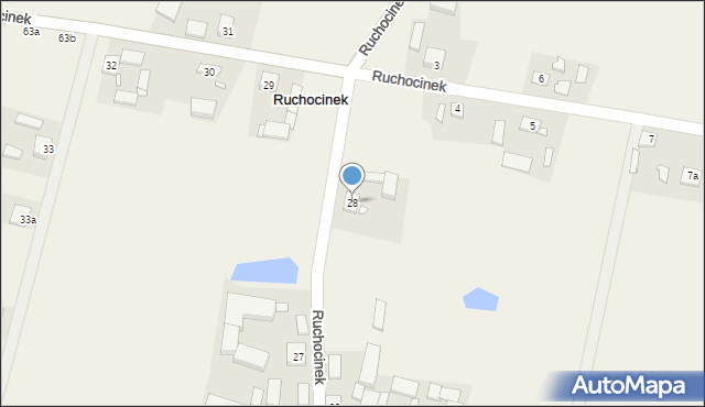 Ruchocinek, Ruchocinek, 28, mapa Ruchocinek