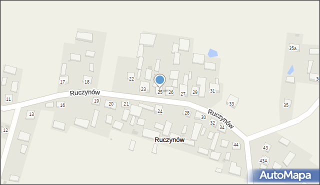 Ruczynów, Ruczynów, 25, mapa Ruczynów