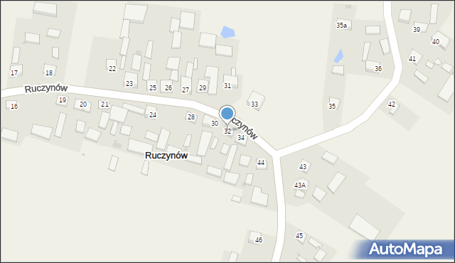 Ruczynów, Ruczynów, 32, mapa Ruczynów