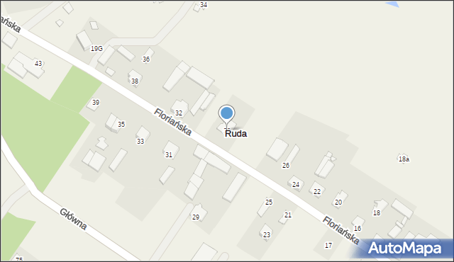 Ruda, Ruda, 17B, mapa Ruda