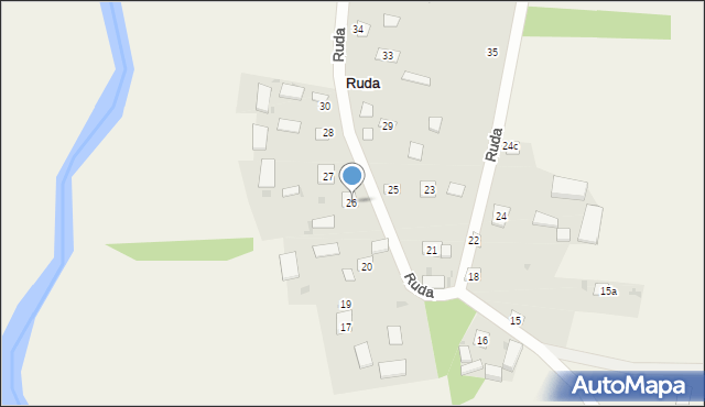 Ruda, Ruda, 26, mapa Ruda