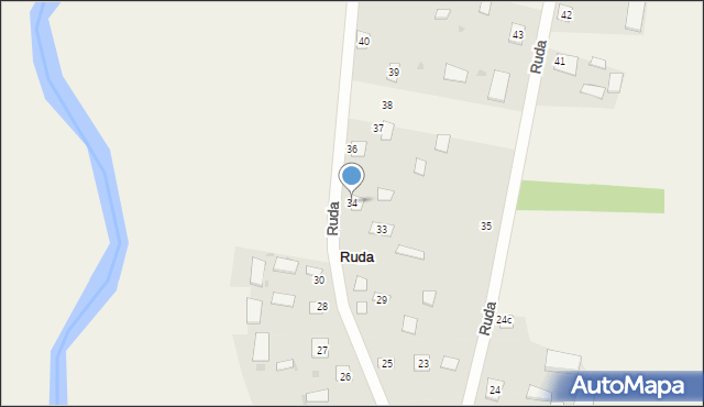 Ruda, Ruda, 34, mapa Ruda