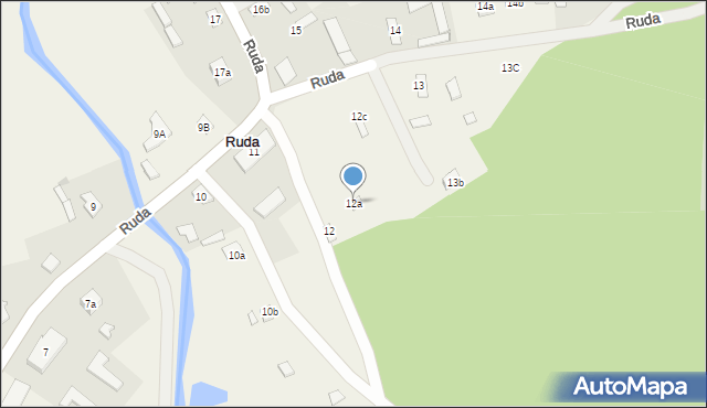 Ruda, Ruda, 12a, mapa Ruda