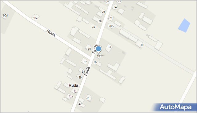 Ruda, Ruda, 34, mapa Ruda