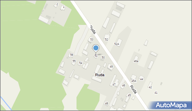 Ruda, Ruda, 51, mapa Ruda