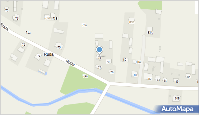 Ruda, Ruda, 78, mapa Ruda