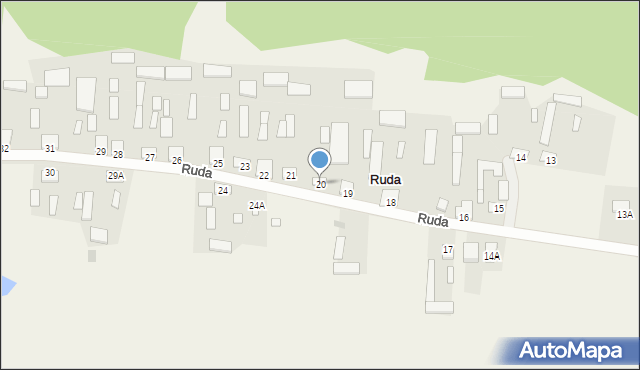 Ruda, Ruda, 20, mapa Ruda