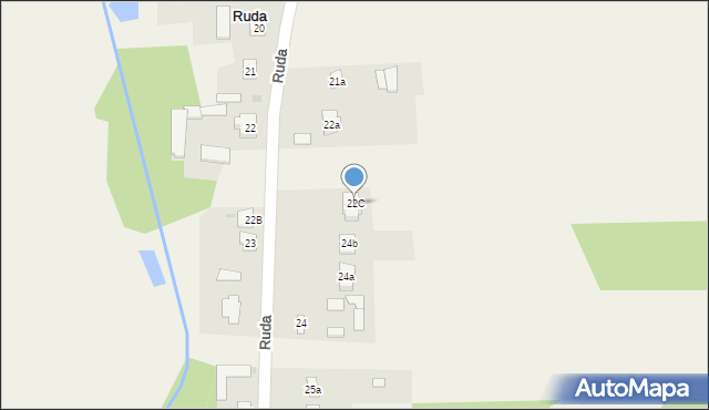 Ruda, Ruda, 22C, mapa Ruda