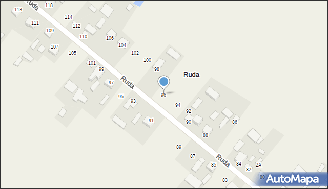 Ruda, Ruda, 96, mapa Ruda