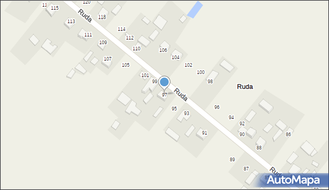Ruda, Ruda, 97, mapa Ruda