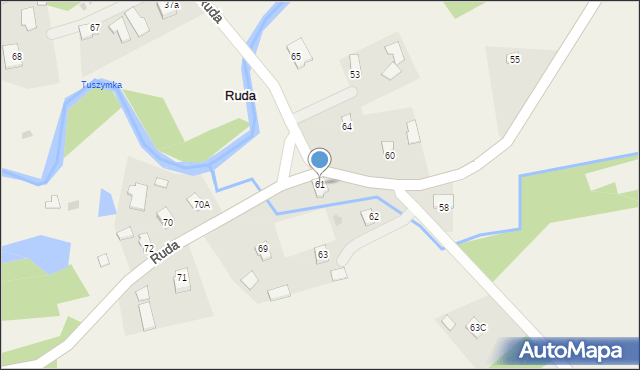 Ruda, Ruda, 61, mapa Ruda