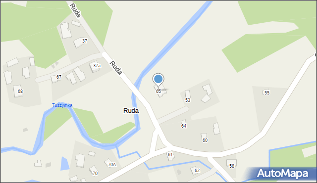 Ruda, Ruda, 65, mapa Ruda