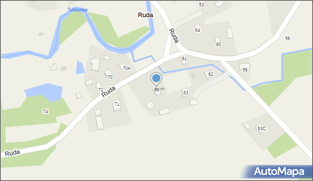 Ruda, Ruda, 69, mapa Ruda