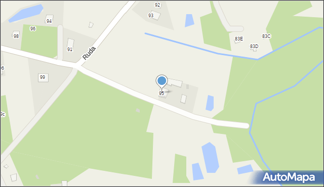 Ruda, Ruda, 95, mapa Ruda