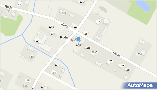 Ruda, Ruda, 126b, mapa Ruda