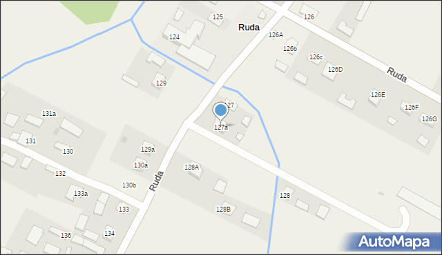 Ruda, Ruda, 127a, mapa Ruda