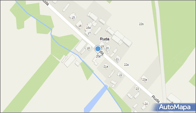 Ruda, Ruda, 20a, mapa Ruda