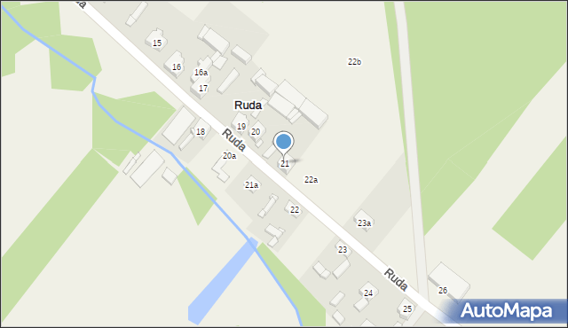 Ruda, Ruda, 21, mapa Ruda