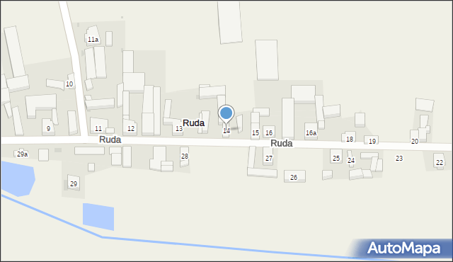 Ruda, Ruda, 14, mapa Ruda