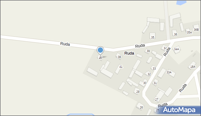 Ruda, Ruda, 40, mapa Ruda