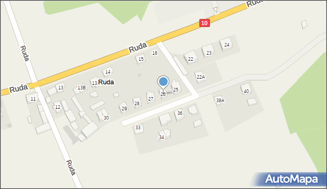 Ruda, Ruda, 26, mapa Ruda