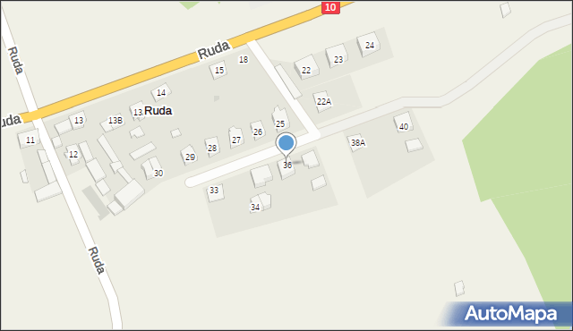 Ruda, Ruda, 36, mapa Ruda