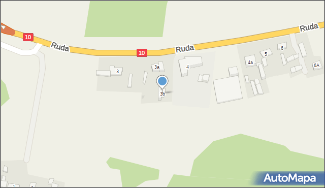 Ruda, Ruda, 3b, mapa Ruda