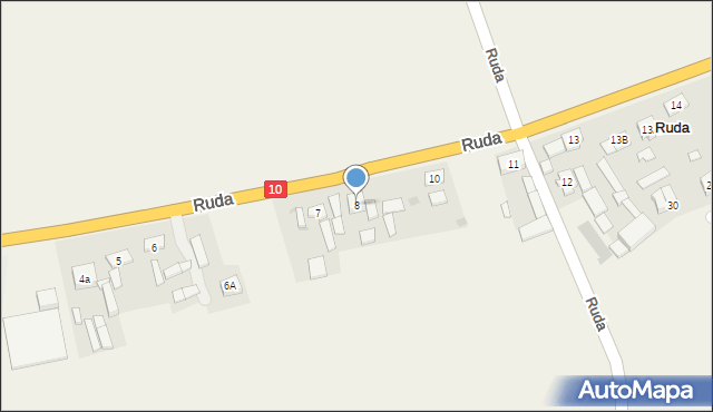 Ruda, Ruda, 8, mapa Ruda