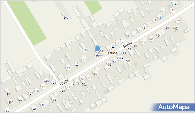 Ruda, Ruda, 15, mapa Ruda