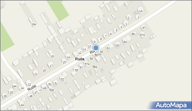 Ruda, Ruda, 59, mapa Ruda