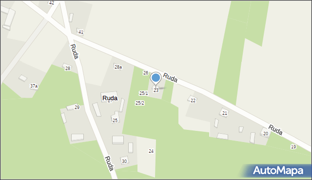 Ruda, Ruda, 23, mapa Ruda