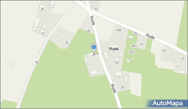 Ruda, Ruda, 29, mapa Ruda