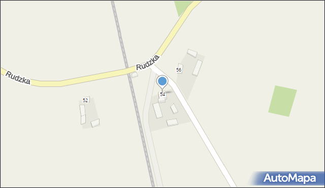 Ruda, Rudzka, 54, mapa Ruda