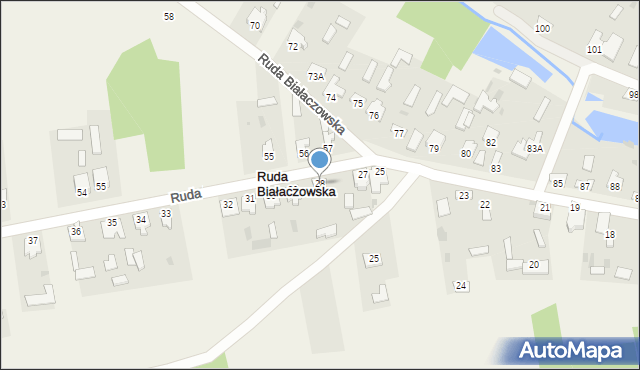 Ruda Białaczowska, Ruda Białaczowska, 28, mapa Ruda Białaczowska