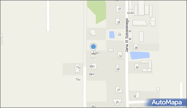 Ruda-Bugaj, Ruda-Bugaj, 69O, mapa Ruda-Bugaj