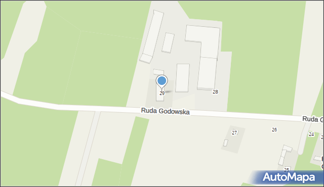 Ruda Godowska, Ruda Godowska, 29, mapa Ruda Godowska