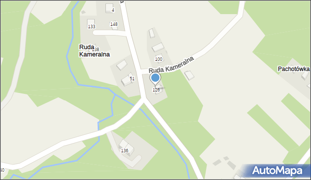 Ruda Kameralna, Ruda Kameralna, 126, mapa Ruda Kameralna