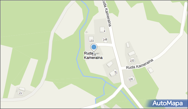 Ruda Kameralna, Ruda Kameralna, 138, mapa Ruda Kameralna