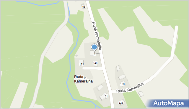 Ruda Kameralna, Ruda Kameralna, 4, mapa Ruda Kameralna