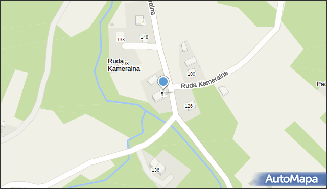 Ruda Kameralna, Ruda Kameralna, 51, mapa Ruda Kameralna