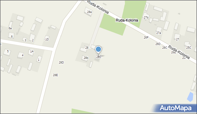 Ruda-Kolonia, Ruda-Kolonia, 28C, mapa Ruda-Kolonia