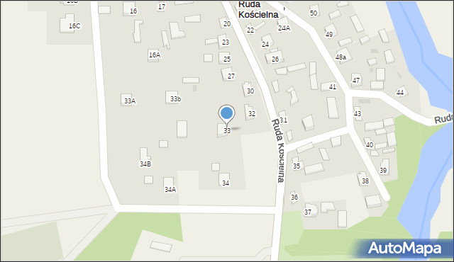 Ruda Kościelna, Ruda Kościelna, 33, mapa Ruda Kościelna