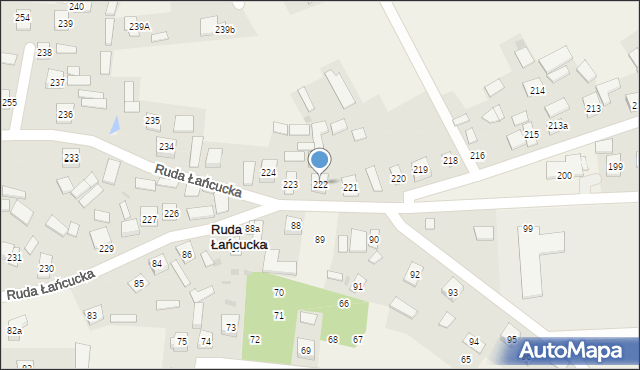 Ruda Łańcucka, Ruda Łańcucka, 222, mapa Ruda Łańcucka