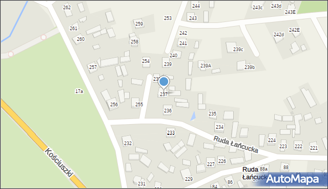 Ruda Łańcucka, Ruda Łańcucka, 237, mapa Ruda Łańcucka