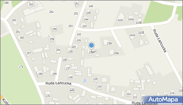 Ruda Łańcucka, Ruda Łańcucka, 239A, mapa Ruda Łańcucka