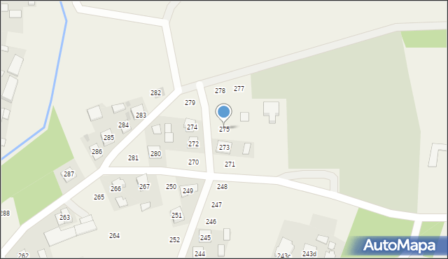 Ruda Łańcucka, Ruda Łańcucka, 275, mapa Ruda Łańcucka