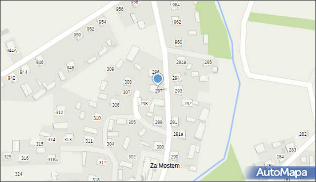 Ruda Łańcucka, Ruda Łańcucka, 297, mapa Ruda Łańcucka